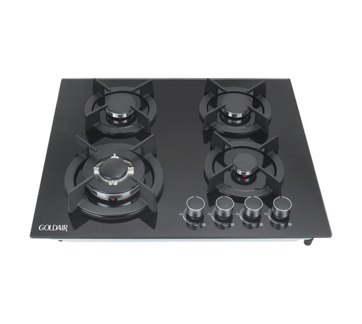 4 Burner Gas High Quality Embedded Toughened Glass & Get a FREE Non-Stick Frying Pan With A Spatular