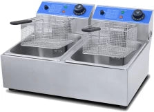 The "Condere 6l +6l Heavy Duty  deep fryer & FREE Glass Bowl Set 5 Piece